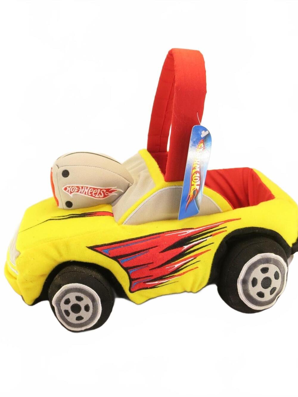 Hot Wheels Hot Rod Plush Car Easter Basket Vintage 90's